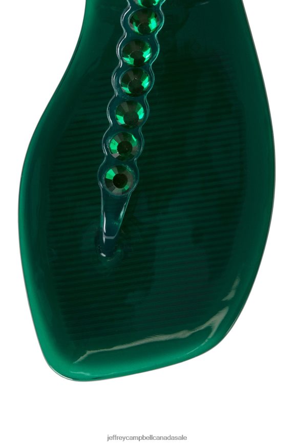JEMMIN Women Dark Green Shiny PLRNJH162 Jeffrey Campbell Sandals