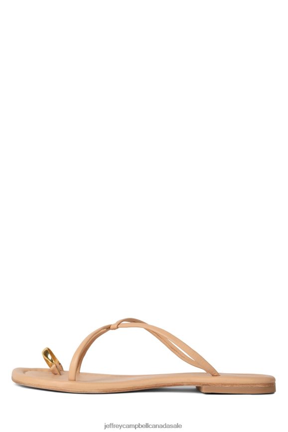 PACIFICO Women Beige Gold PLRNJH100 Jeffrey Campbell Sandals