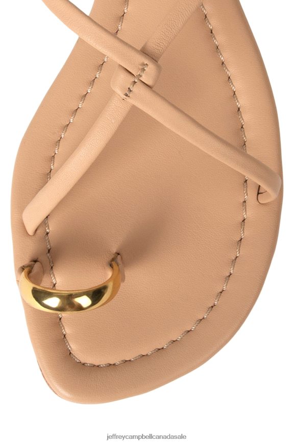 PACIFICO Women Beige Gold PLRNJH100 Jeffrey Campbell Sandals