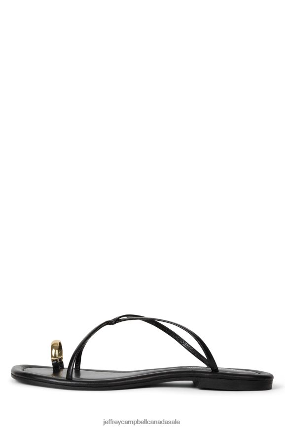 PACIFICO Women Black Gold PLRNJH99 Jeffrey Campbell Sandals