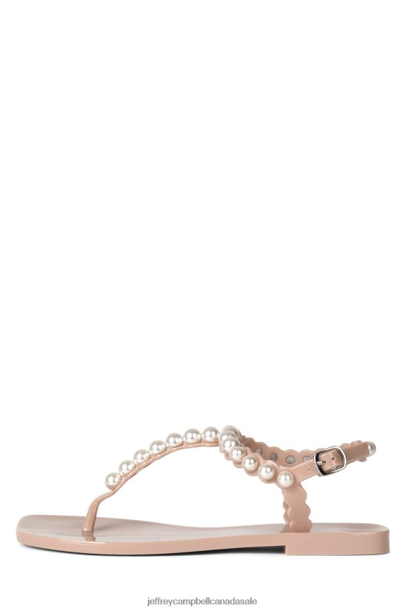 PEARLESQUE Women Natural Shiny PLRNJH64 Jeffrey Campbell Sandals