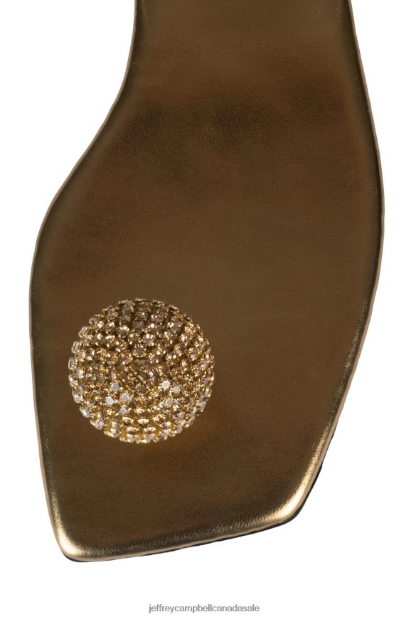 REFINED Women Gold Clear PLRNJH1744 Jeffrey Campbell Sandals