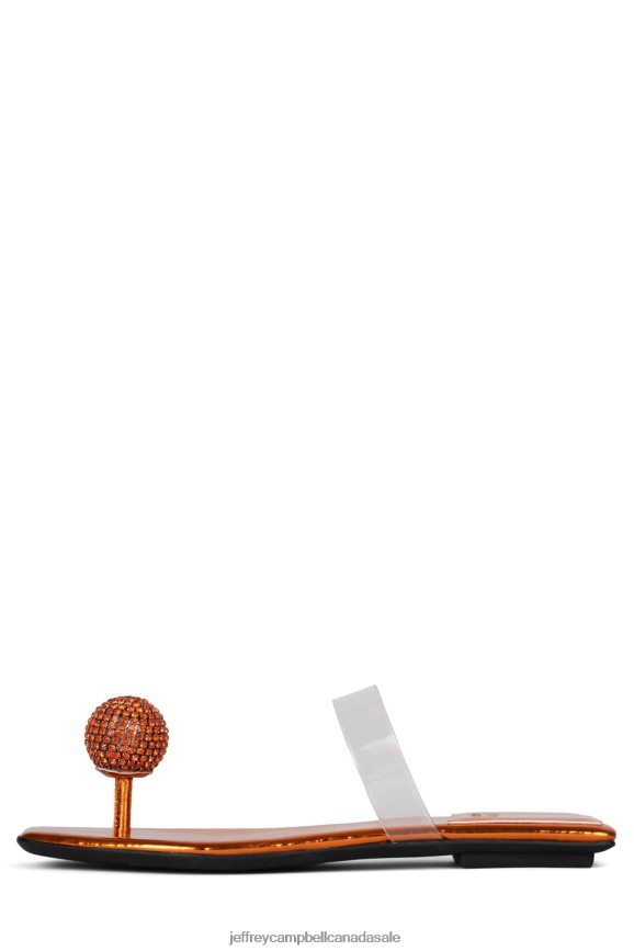 REFINED Women Orange Clear PLRNJH1746 Jeffrey Campbell Sandals