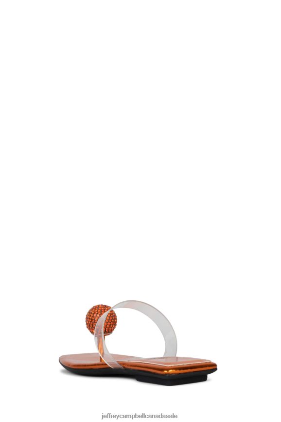 REFINED Women Orange Clear PLRNJH1746 Jeffrey Campbell Sandals