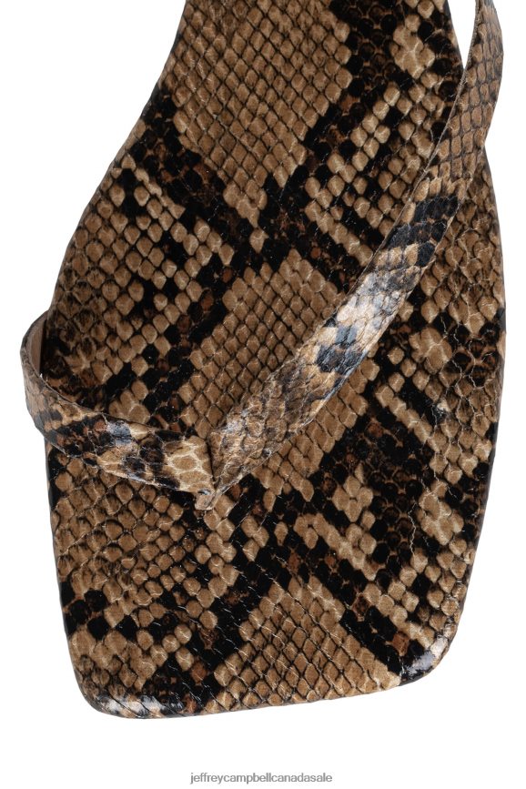 SLINKY Women Tan Snake Combo PLRNJH1762 Jeffrey Campbell Sandals