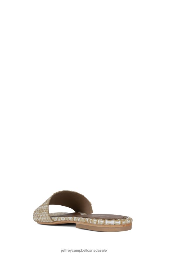 TROPICAL Women White Tan Raffia PLRNJH1759 Jeffrey Campbell Sandals