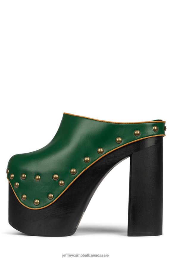 BAD-REP Women Green Yellow PLRNJH1694 Jeffrey Campbell Heeled Mule