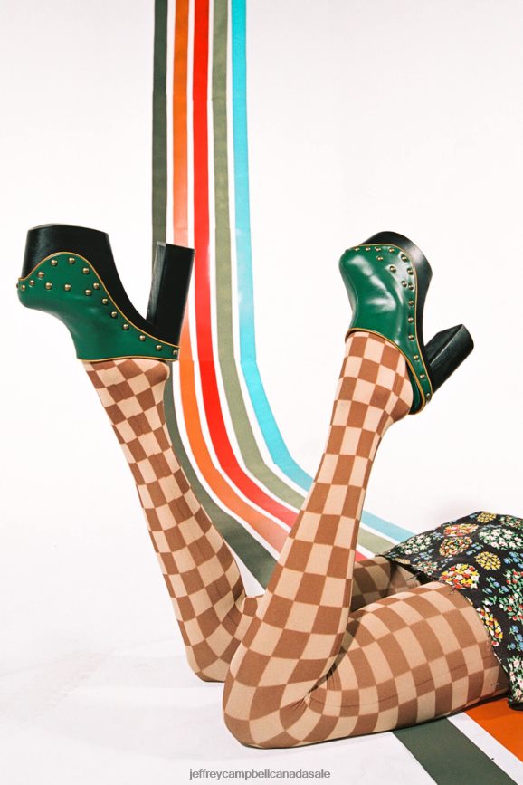 BAD-REP Women Green Yellow PLRNJH1694 Jeffrey Campbell Heeled Mule