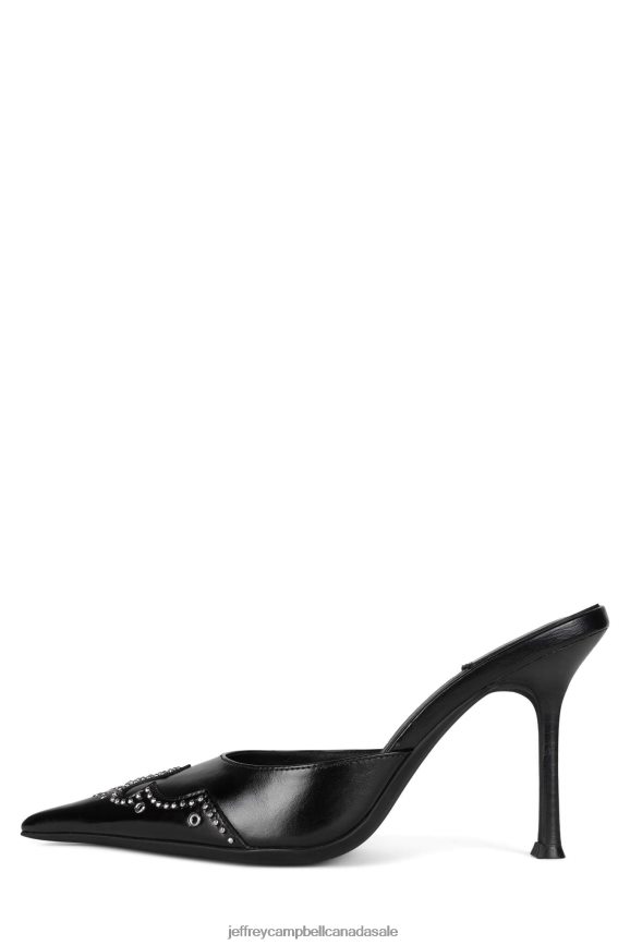 BITE-ME Women Black PLRNJH1648 Jeffrey Campbell Heeled Mule