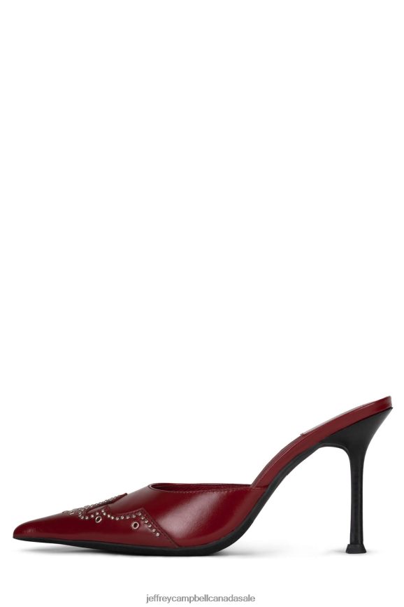 BITE-ME Women Red PLRNJH1650 Jeffrey Campbell Heeled Mule