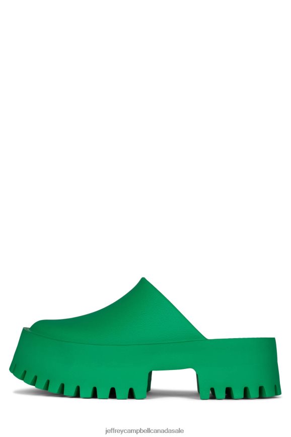 CLOGGE Women Green PLRNJH1690 Jeffrey Campbell Heeled Mule