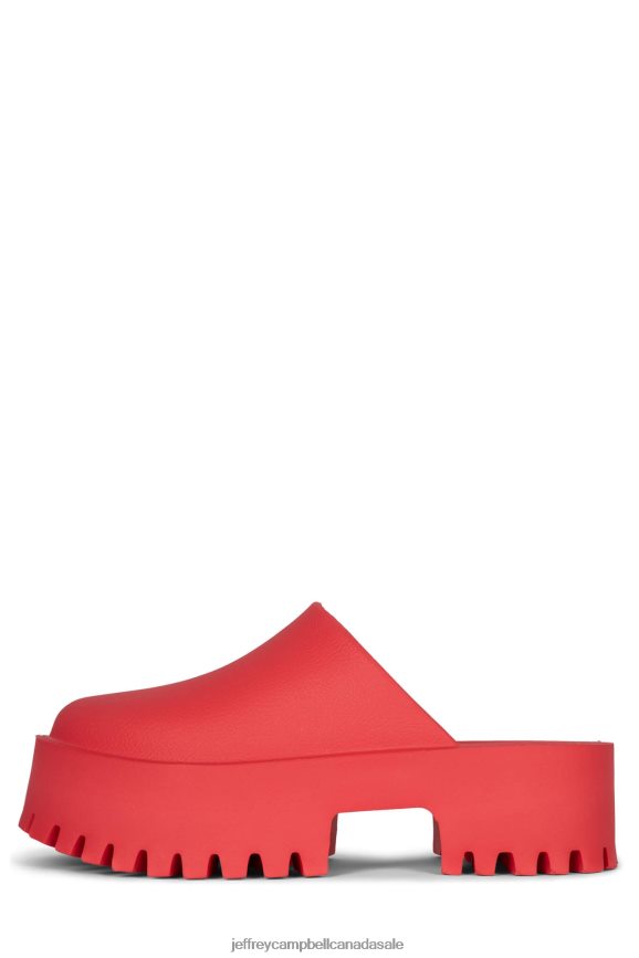 CLOGGE Women Red PLRNJH1687 Jeffrey Campbell Heeled Mule