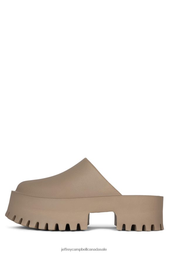 CLOGGE Women Taupe PLRNJH1688 Jeffrey Campbell Heeled Mule