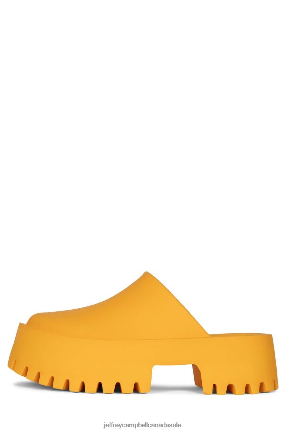CLOGGE Women Yellow PLRNJH1692 Jeffrey Campbell Heeled Mule