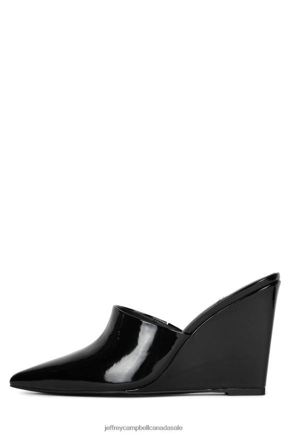 COLLETTA Women Black Patent PLRNJH1652 Jeffrey Campbell Heeled Mule