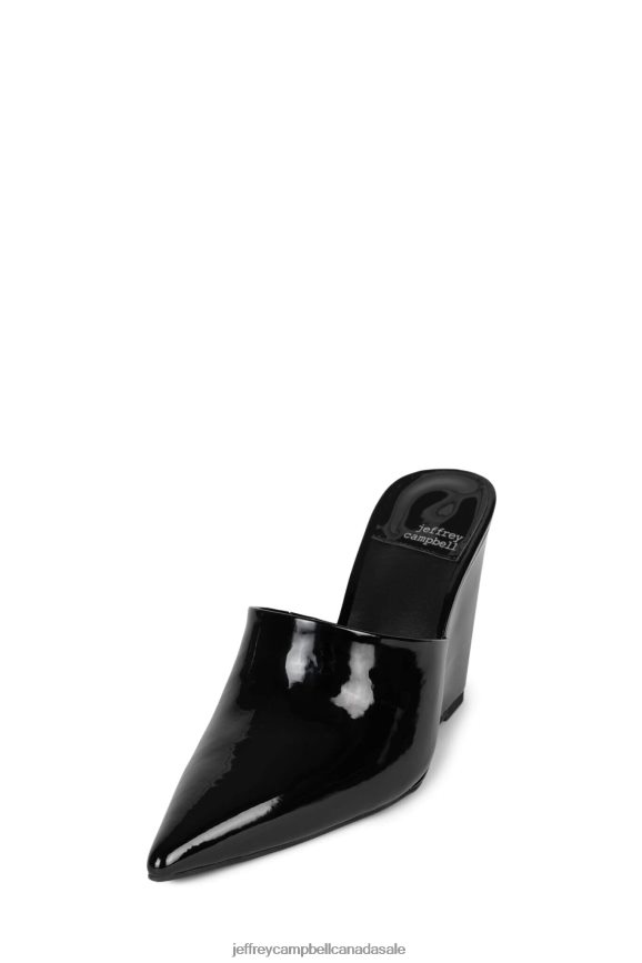COLLETTA Women Black Patent PLRNJH1652 Jeffrey Campbell Heeled Mule