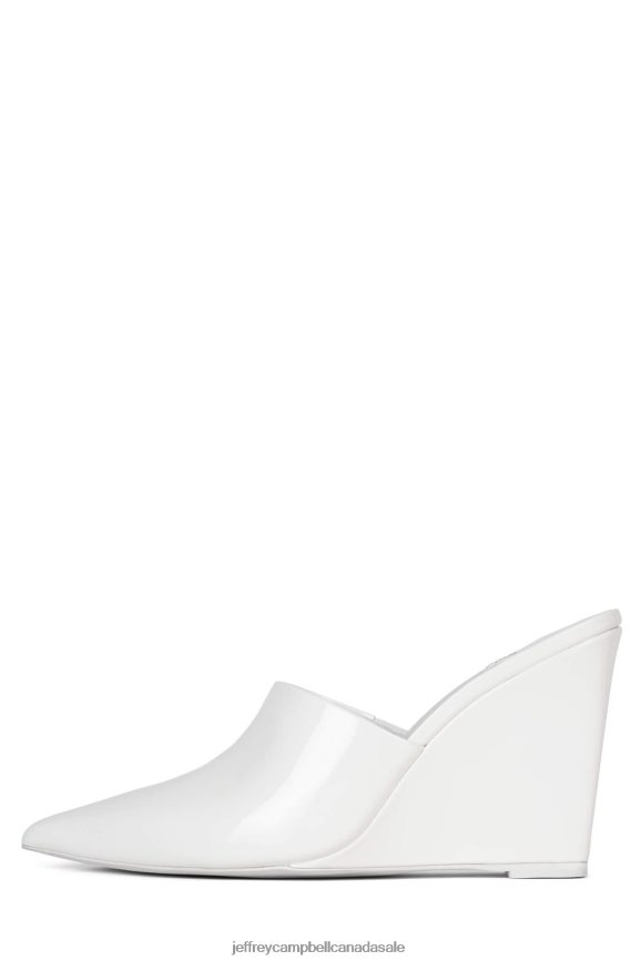 COLLETTA Women White Patent PLRNJH1653 Jeffrey Campbell Heeled Mule
