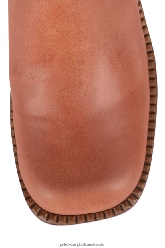 DRUMMER Women Orange Natural Polish Stack PLRNJH1711 Jeffrey Campbell Heeled Mule