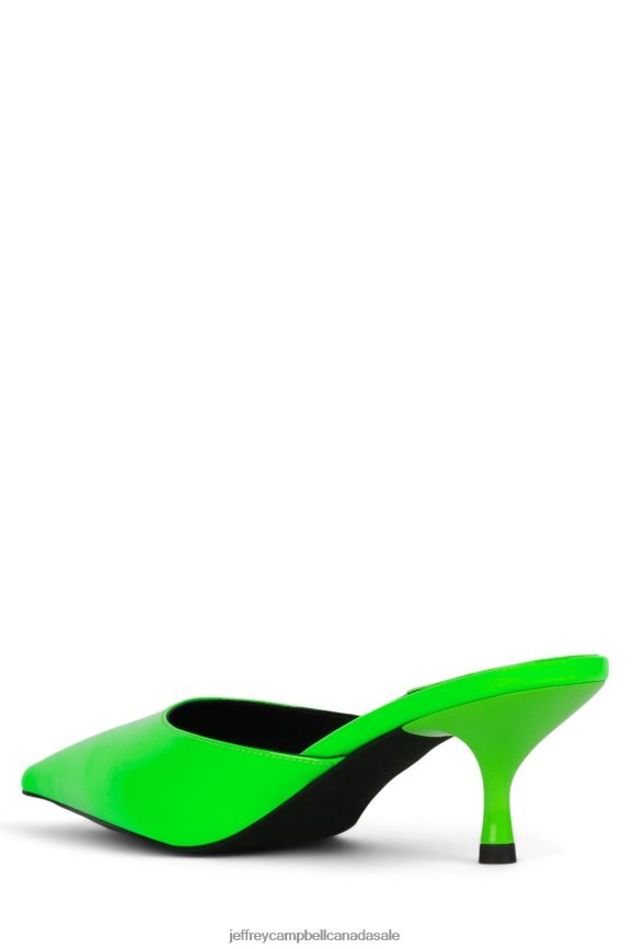 EXQUISITE Women Bright Green Patent PLRNJH1716 Jeffrey Campbell Heeled Mule