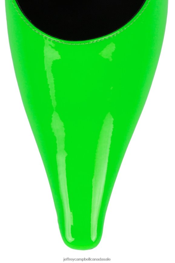 EXQUISITE Women Bright Green Patent PLRNJH1716 Jeffrey Campbell Heeled Mule