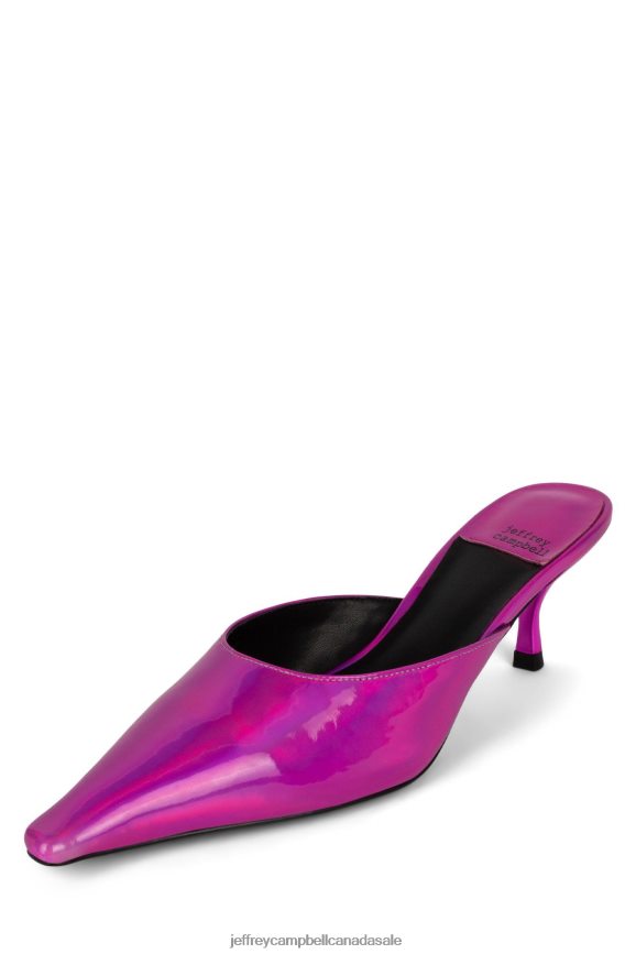 EXQUISITE Women Fuchsia Iridescent PLRNJH1717 Jeffrey Campbell Heeled Mule