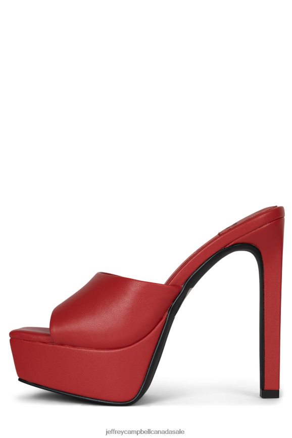 GOING-GLAM Women Red PLRNJH1663 Jeffrey Campbell Heeled Mule