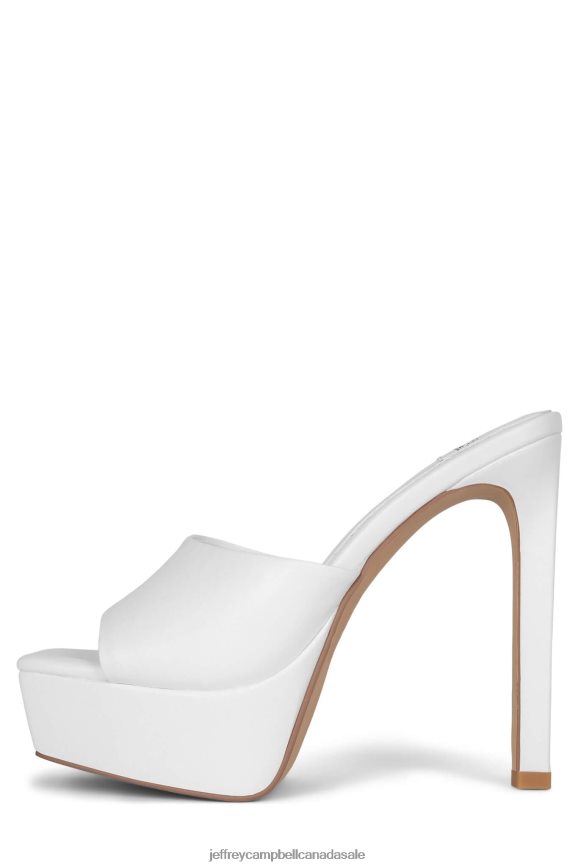 GOING-GLAM Women White PLRNJH1665 Jeffrey Campbell Heeled Mule