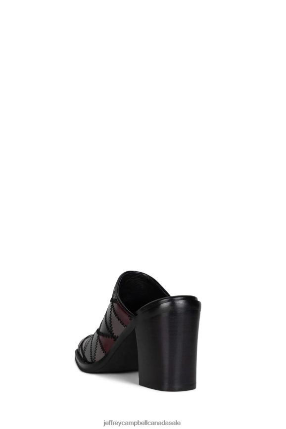 KARMA Women Black Grey multi PLRNJH1723 Jeffrey Campbell Heeled Mule