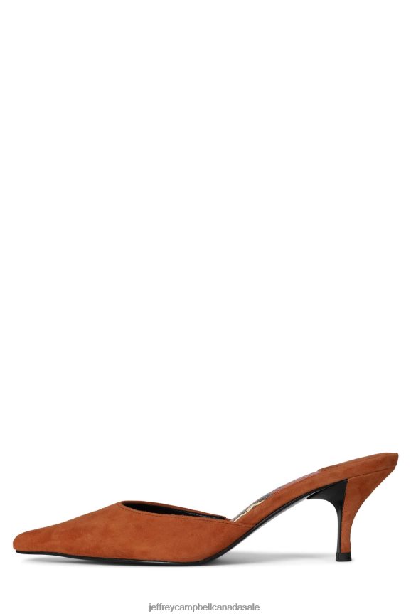 OPERATIVE Women Rust Suede Red Snake PLRNJH1698 Jeffrey Campbell Heeled Mule