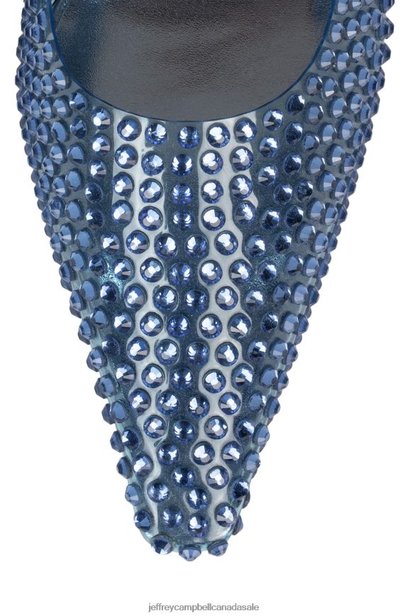 ROMANTIQ Women Light Blue Clear PLRNJH1707 Jeffrey Campbell Heeled Mule