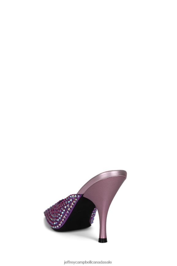 ROMANTIQ Women Purple Combo PLRNJH1709 Jeffrey Campbell Heeled Mule