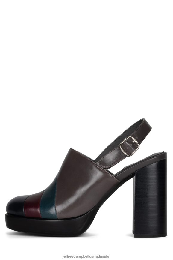 ROXANNA Women Navy Multi PLRNJH1705 Jeffrey Campbell Heeled Mule