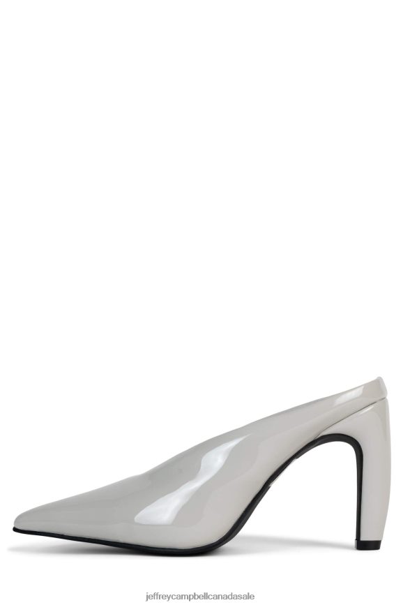 BUZZING Women Grey Patent PLRNJH125 Jeffrey Campbell Heeled Pump