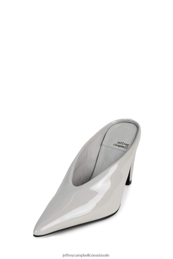 BUZZING Women Grey Patent PLRNJH125 Jeffrey Campbell Heeled Pump