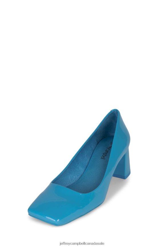 EILEEN Women Blue Patent PLRNJH1323 Jeffrey Campbell Heeled Pump
