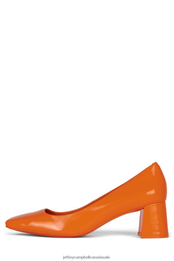 EILEEN Women Orange Patent PLRNJH1325 Jeffrey Campbell Heeled Pump