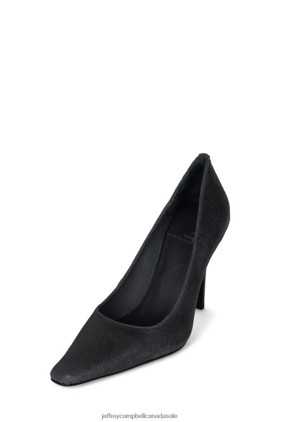 EVELIE Women Black Distressed PLRNJH1337 Jeffrey Campbell Heeled Pump