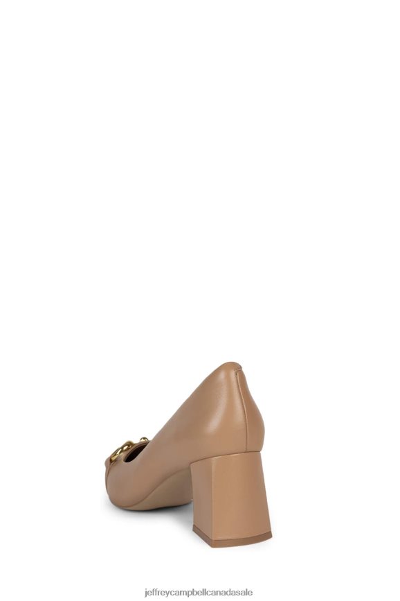 HAPPY-HOUR Women Natural Gold PLRNJH49 Jeffrey Campbell Heeled Pump