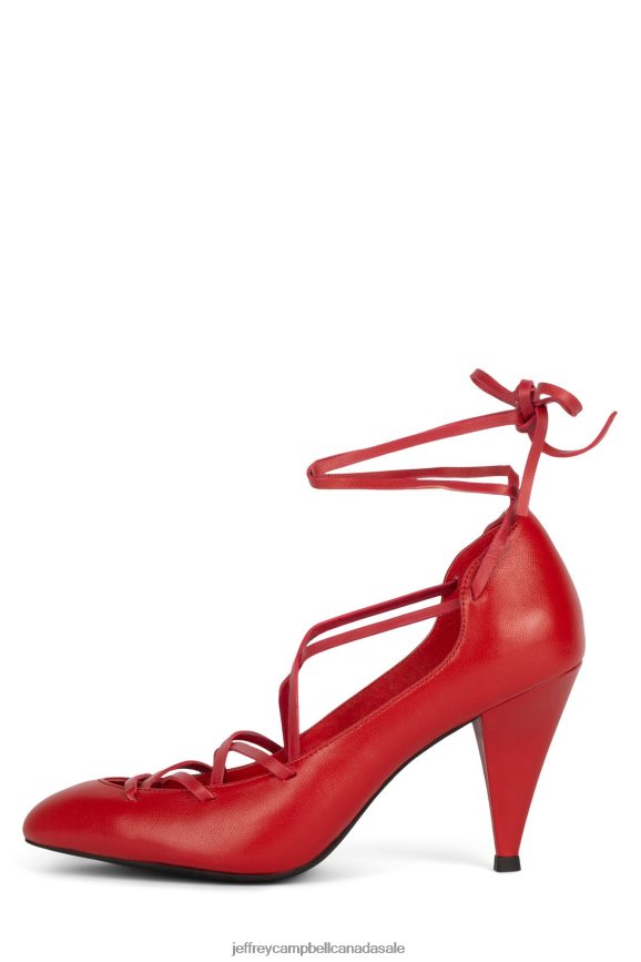 KREUGER Women Red PLRNJH1370 Jeffrey Campbell Heeled Pump
