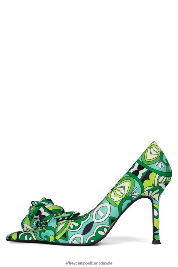 LA-FLEUR Women Green Multi PLRNJH1346 Jeffrey Campbell Heeled Pump