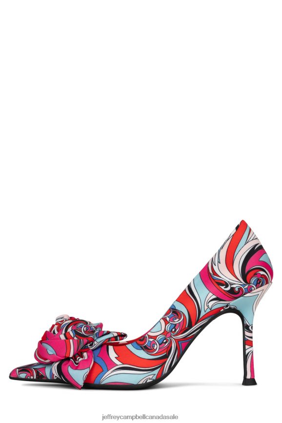 LA-FLEUR Women Red Blue Combo PLRNJH1344 Jeffrey Campbell Heeled Pump