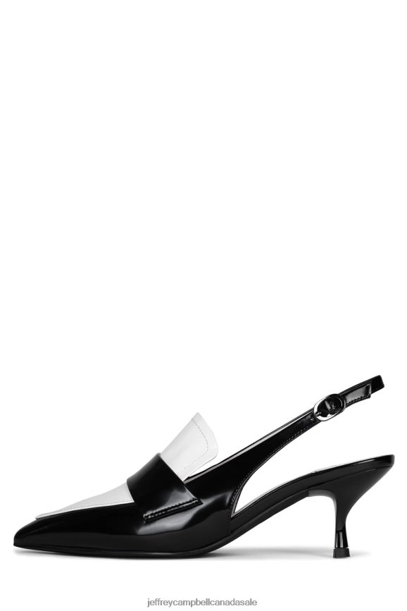 LITERATURE Women Black White Box PLRNJH1388 Jeffrey Campbell Heeled Pump