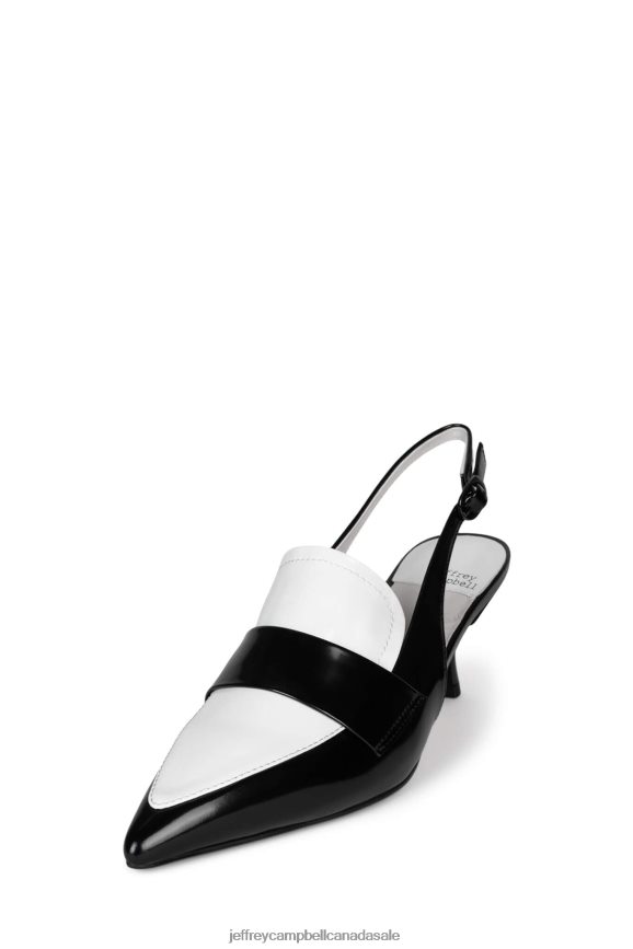 LITERATURE Women Black White Box PLRNJH1388 Jeffrey Campbell Heeled Pump