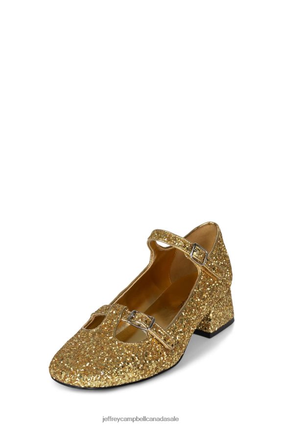 MUSICAL Women Gold Glitter PLRNJH1399 Jeffrey Campbell Heeled Pump