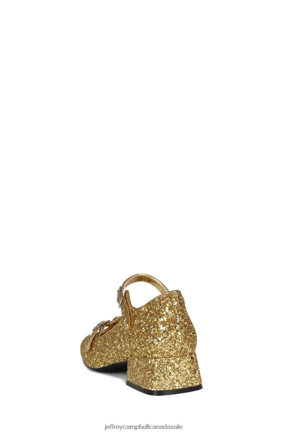 MUSICAL Women Gold Glitter PLRNJH1399 Jeffrey Campbell Heeled Pump
