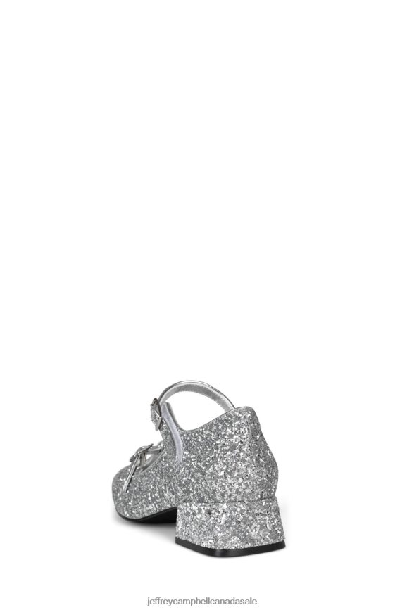 MUSICAL Women Silver Glitter PLRNJH1398 Jeffrey Campbell Heeled Pump