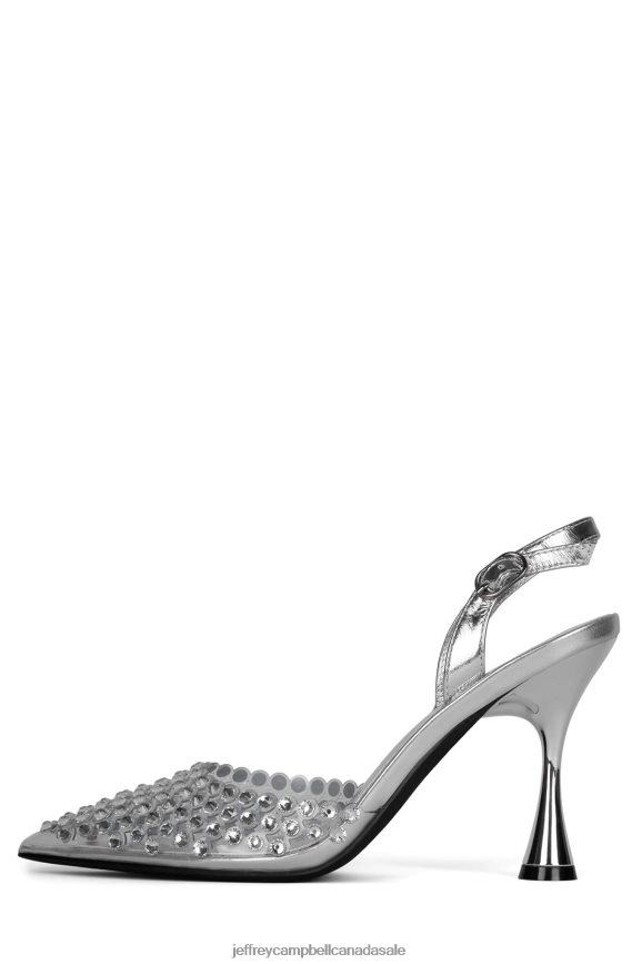 SHINER Women Clear Silver PLRNJH1349 Jeffrey Campbell Heeled Pump