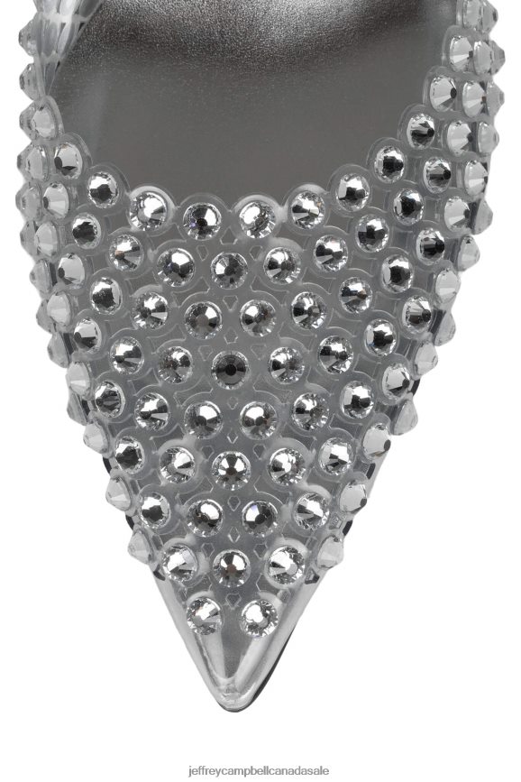 SHINER Women Clear Silver PLRNJH1349 Jeffrey Campbell Heeled Pump