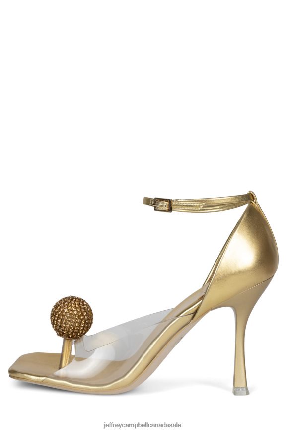 SOPHISTICA Women Gold PLRNJH1335 Jeffrey Campbell Heeled Pump