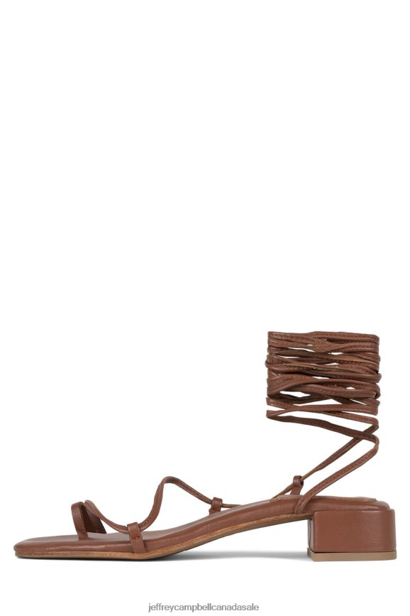 AGATE-2 Women Brown PLRNJH1597 Jeffrey Campbell Heeled Sandal